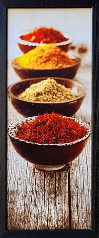 Фотокартина у дерев'яній рамі Spices 5 20х50 см POS-2050-111, фото 1