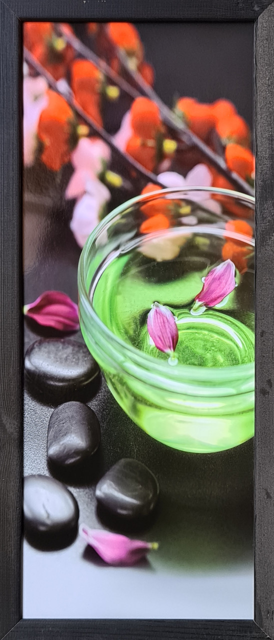 Фотокартина в дерев'яній рамі Flavor oil 2 20х50 см POS-2050-146