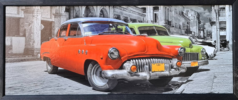 Фотокартина в дерев'яній рамі Car 3 20х50 см POS-2050-140, фото 1