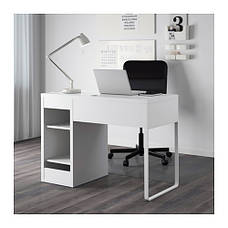 Робочий стіл з тумбою IKEA MICKE білий 802.130.74, фото 6