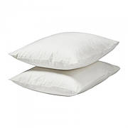 Наволочка, 2 шт, білий, 50x60 см, 601.499.70, IKEA, ІКЕА, DVALA