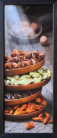 Фотокартина в дерев'яній рамі Spices 3 20х50 см POS-2050-112, фото 1