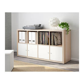 Стелаж 2х4 ящики IKEA KALLAX під білий дуб 003.245.18, фото 3