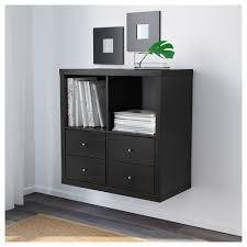 Стелаж 2х2 ящика IKEA KALLAX чорно-коричневий 602.758.12, фото 5
