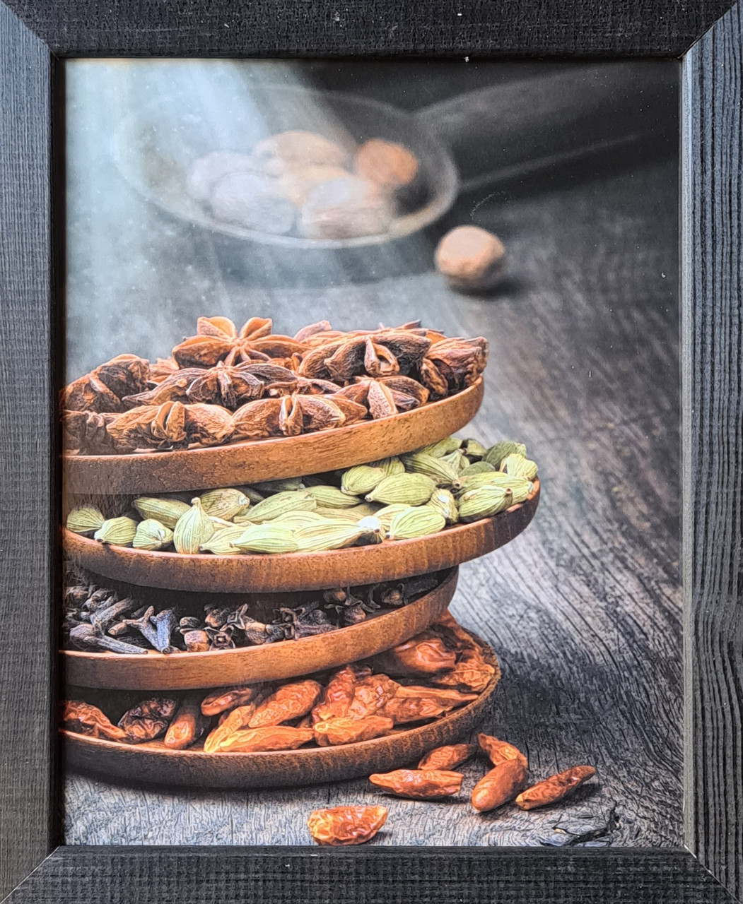 Фотокартина в дерев'яній рамі Spices 3 20х25 см POS-2025-069