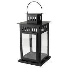 Ліхтар для формової свічки, чорний, 701.561.11, ІКЕА, IKEA, BORRBY