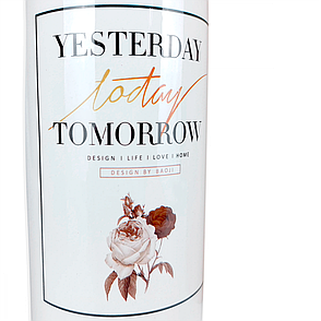 Ваза біла з написом 26.5 см OD-1129, фото 3