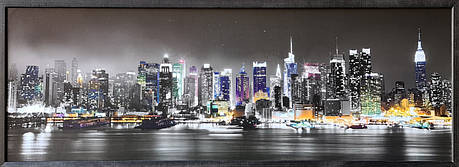 Фотокартина в дерев'яній рамі New York 1 35х100 см POS-35100-253, фото 1