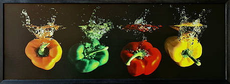Фотокартина в дерев'яній рамі Paprika 4 35х100 см POS-35100-243, фото 1