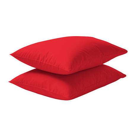 Наволочка на подушку IKEA DVALA 2 шт червоний 801.499.69, фото 1