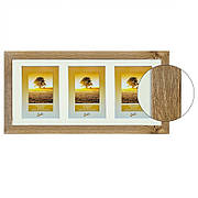 Рамка для 3 фотографій 13х18 см, дуб лефкас, PGR-10067