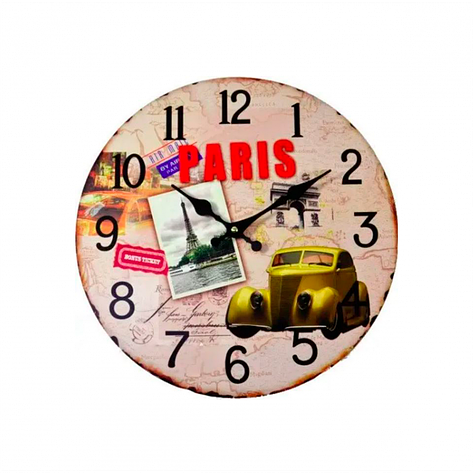 Годинник настінний Paris круглі 34 см OR-1040, фото 1