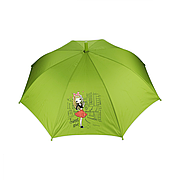 Парасолька дитяча з свистком оливкова з принтом напівавтомат 95 см 8 спиць CLN-048
