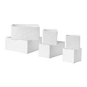 Набір коробок IKEA SKUBB 6шт білий 004.285.49