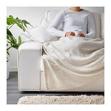 Плед IKEA GURLI біло-бежевий 120x80 см 902.049.03, фото 4