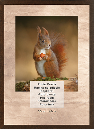 Рамка для фотографій 30х40 см, сосна шоколад, PGR-10060, фото 1