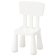 Дитячий стілець IKEA MAMMUT для/будинки/вулиці білий 403.653.71