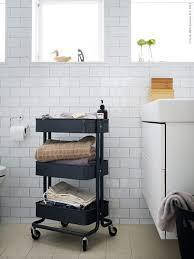 Етажерка IKEA RASKOG на колесах чорний 35x45x78 см 903.339.76, фото 4