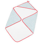 Рушник з капюшоном IKEA KLÄMMIG бірюзовий червоний 80x80 см 403.730.74