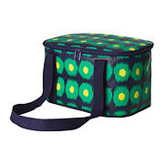 Сумка-холодильник IKEA SOMMAR 2017 зелений темно-синій 38x26 см 803.586.46