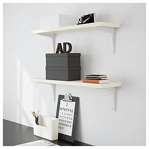 Полиця, білий, 79x19 см, 602.510.38, IKEA, ІКЕА, EKBY JÄRPEN, фото 3