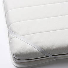 Водовідштовхувальний наматрацник IKEA LENAST білий 80x200 см 504.403.32, фото 4