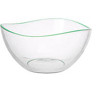 Салатниця, пофарбований обідок, 21 см, зелений, GL-7120