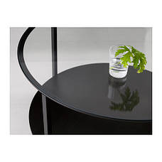 Журнальний стіл, чорно-коричневий, скло, 75 см, 802.133.09, IKEA, ІКЕА, VITTSJÖ, фото 4