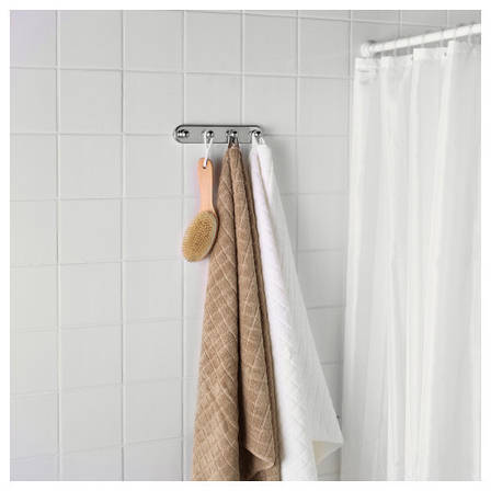 Вішалка IKEA VOXNAN 4-місна хром-ефект 503.285.85, фото 3