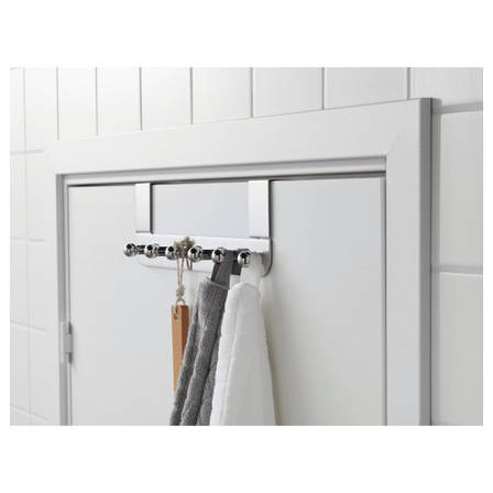 Дверна вішалка IKEA VOXNAN 35.8 см хром-ефект 803.285.79, фото 3
