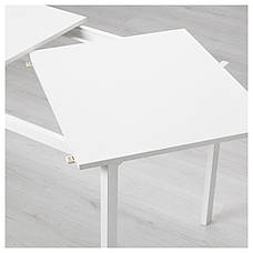 Розсувний стіл IKEA VANGSTA білий 120/180x75 см 803.615.64, фото 4