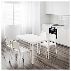 Розсувний стіл IKEA VANGSTA білий 120/180x75 см 803.615.64, фото 6