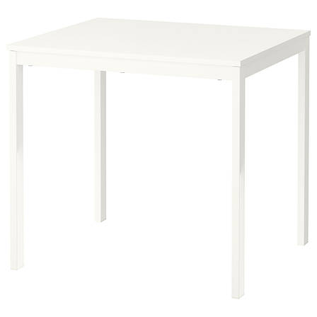 Розсувний стіл, білий, 80/120x70 см 003.751.26 ІКЕА, IKEA, VANGSTA, фото 1