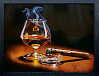 Фотокартина в деревянной раме Whisky 1 30х40 см POS-3040-011