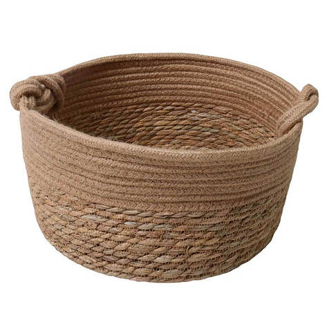 Кошик з ручками Nature 32х32х16 см бежевий NEW-10, фото 1