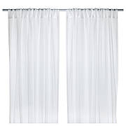 Гардини IKEA TERESIA 2 шт білий 145x300 см 502.323.33