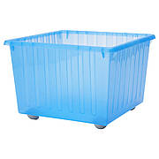 Ящик на колесах IKEA VESSLA блакитний 39x39 см 800.985.16