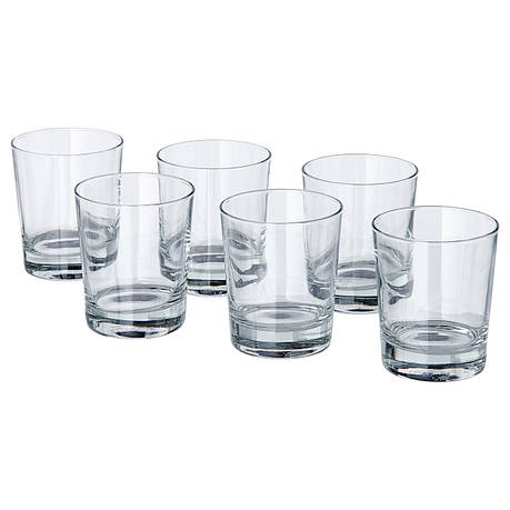 Склянки IKEA GODIS 230 мл 6 шт прозоре скло 800.921.09, фото 1