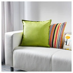 Наволочка на подушку IKEA GURLI зелений 50x50 см 002.811.42, фото 4