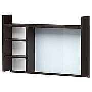 Високий додатковий модуль, чорно-коричневий, 105x65 см, 501.800.27, IKEA, ІКЕА, MICKE