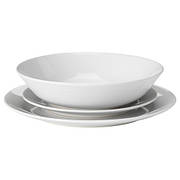 Сервіз, 18 предметів, білий, 303.339.22, ІКЕА, IKEA, FLITIGHET