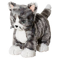 Мягкая игрушка кот IKEA LILLEPLUTT серый/белый 002.604.51