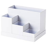 Підставка для канцелярського приладдя IKEA TJENA білий 18x17 см 603.954.52
