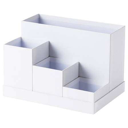 Підставка для канцелярського приладдя IKEA TJENA білий 18x17 см 603.954.52, фото 1