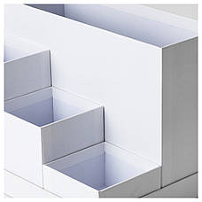 Підставка для канцелярського приладдя IKEA TJENA білий 18x17 см 603.954.52, фото 3