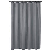Шторка для душу IKEA TOLFSEN темно-сірий атласні смужки 180х200 см  404.953.01