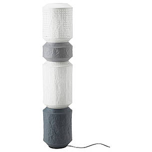 Світильник підлоговий, білий/сірий, 140 см, 603.588.31, IKEA, ІКЕА, MAJORNA, фото 1