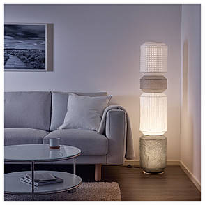 Світильник підлоговий, білий/сірий, 140 см, 603.588.31, IKEA, ІКЕА, MAJORNA, фото 4