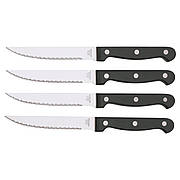 Набір ножів для м'яса, чорний IKEA SNITTA 22 см 4 шт 002.872.95