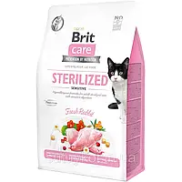 Brit Care Cat GF Sterilized Sensitive Брит Кеа для стерилизованных кошек с кроликом, 2 кг